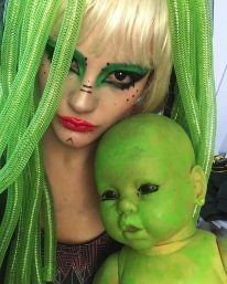 bibi babydoll neon body alucinarium alien cyberlox neon green uv light rave raver alien baby